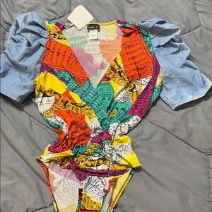 Day G Colorful Patterned Bodysuit